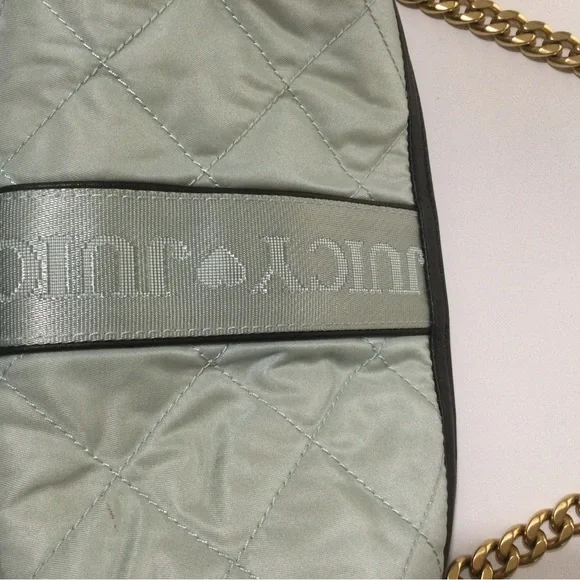 Juicy Couture Quilted Green Shoulder Bag - Picture 2 of 13
